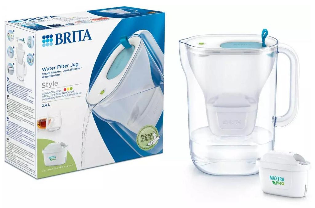 Brita Style, Vodní filtr na dávkovač, 2,4 l, Modrá, Obrázek produktu 
