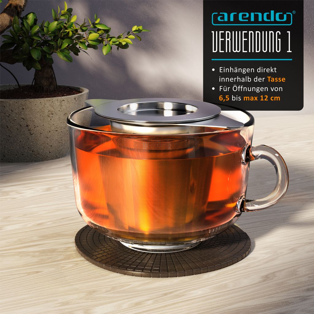 Acciaio Inox Infusore Tè Colino Da Tè In 304 - 2 Pezzi Filtri A Maglia Fine Per T 789010 - Foto 12