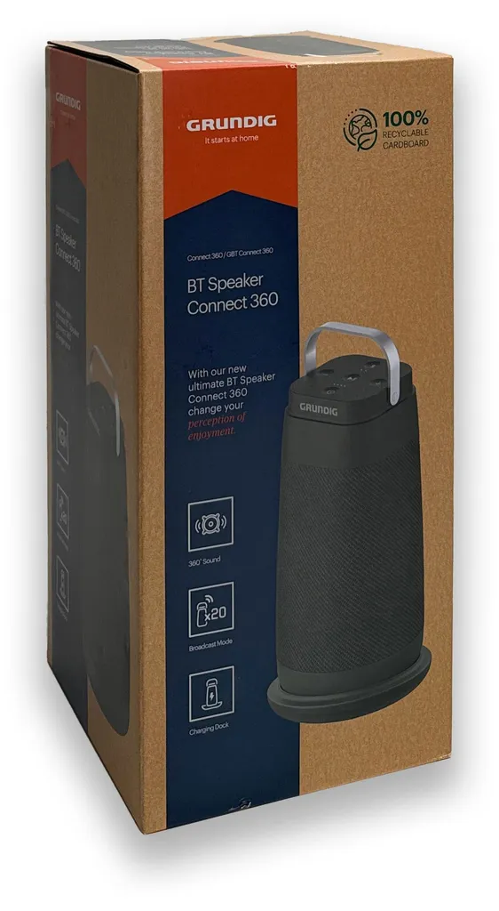 Enceinte Portable Grundig GBT Connect 360 Sans Fil Sans Coupure 30m