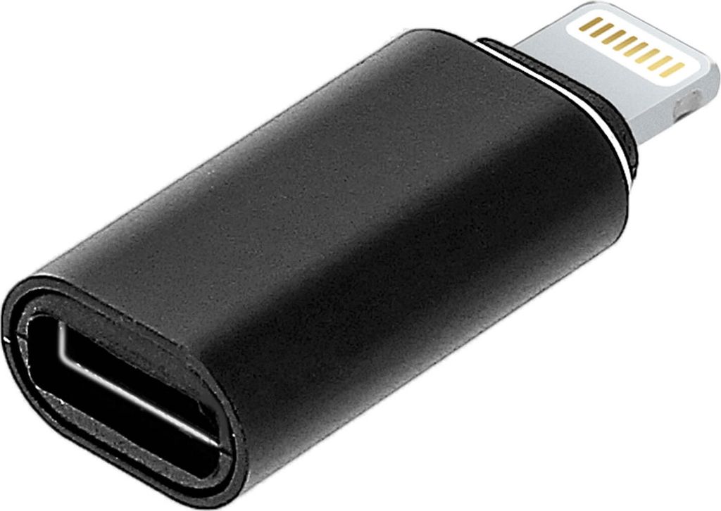 Lightning / USB-C Lade- und Sync-Adapter - Schwarz