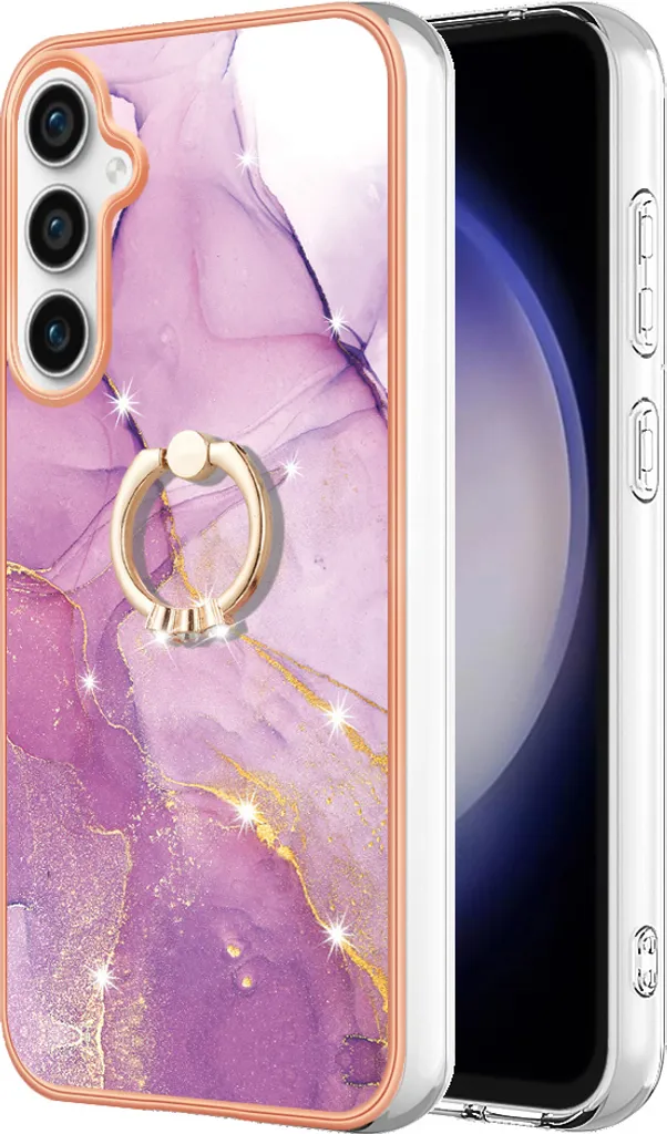 Custodia Samsung S23 FE Viola Effetto Marmo | Regalo Donna Cover