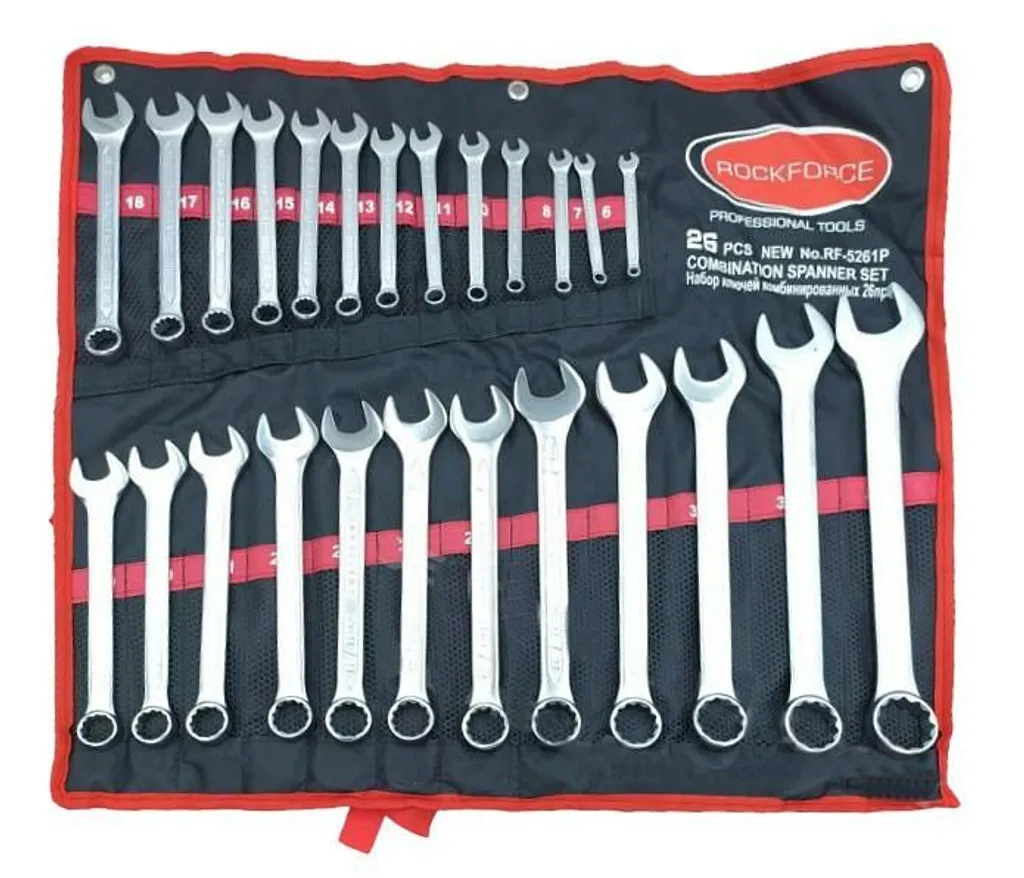 Kit Chiavi Combinate 6-32mm Rockforce | Standard DIN Professionali