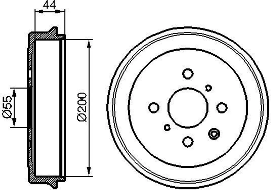 Tambour de Frein Haute Performance Bosch 0986477148 avec Finition Fonte