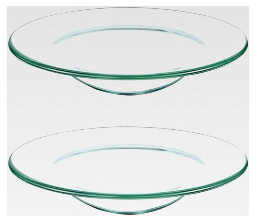 2 Stück 11,5 cm Glas Duftschalen für Wachswärmer und Aromatherapie