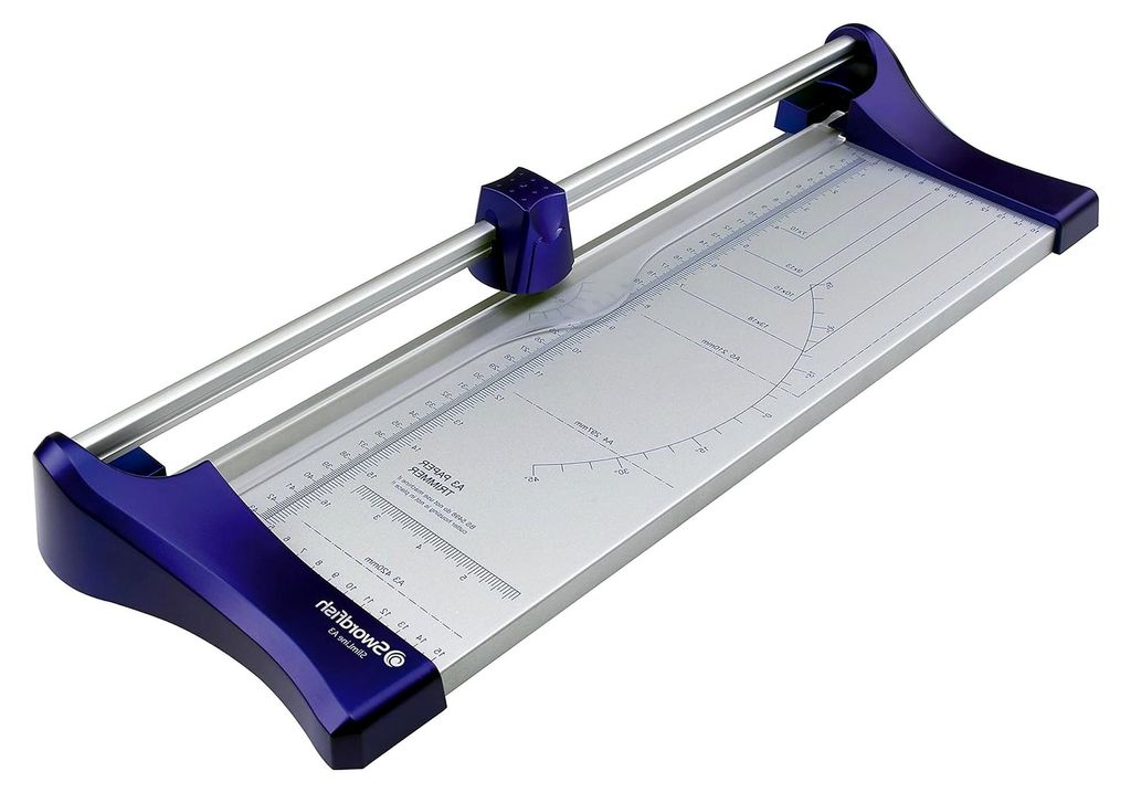 Schneidemaschine Slimline, A4, für 10 Blatt, Blau