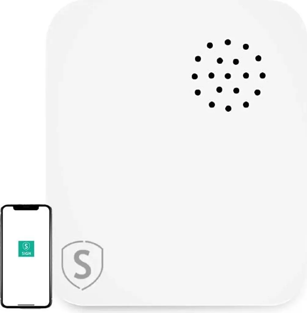 Capteur de vibrations WiFi Smart Home Blanc - Alarme Détecteur de Choc