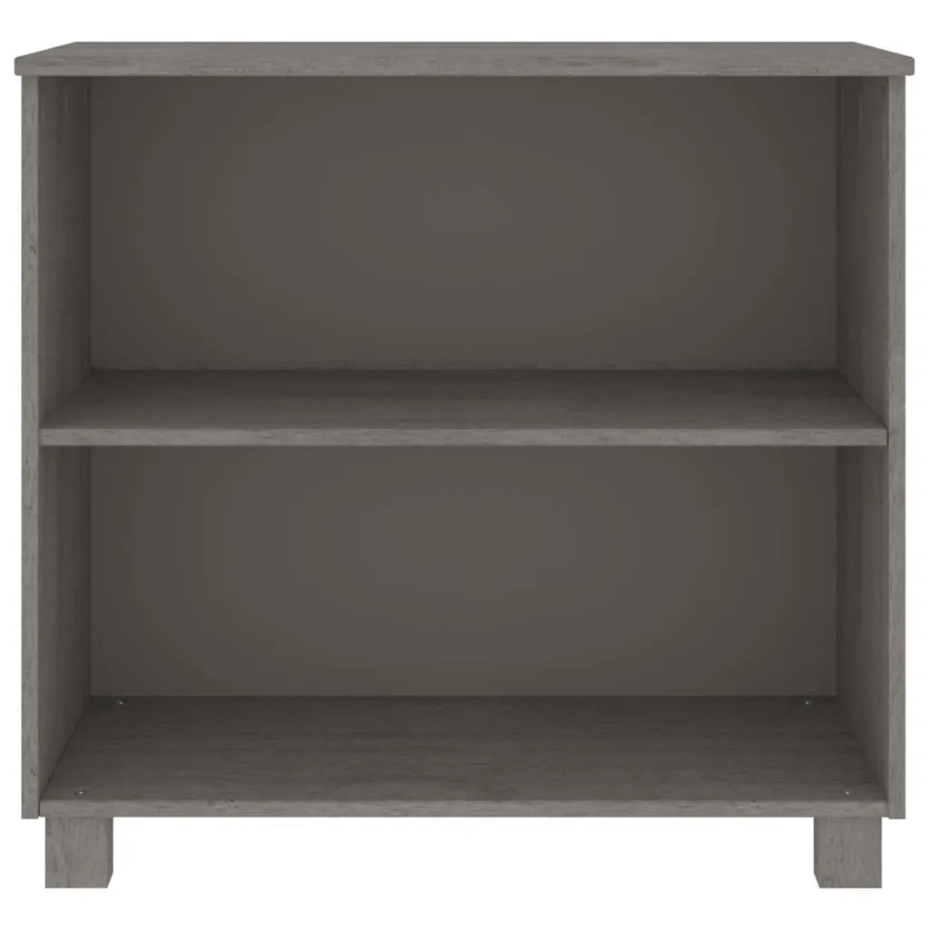 Mobile Contenitore HAMAR 85 cm Pino Massiccio | Arredo Casa Grigio - 3