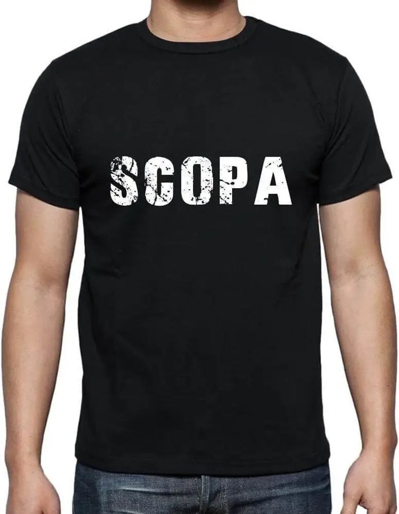 Herren Grafik T-Shirt Scopa Öko-Verantwortlich Vintage Jahrgang Kurzarm Lustige Druck Geburtstag Geschenk Mann