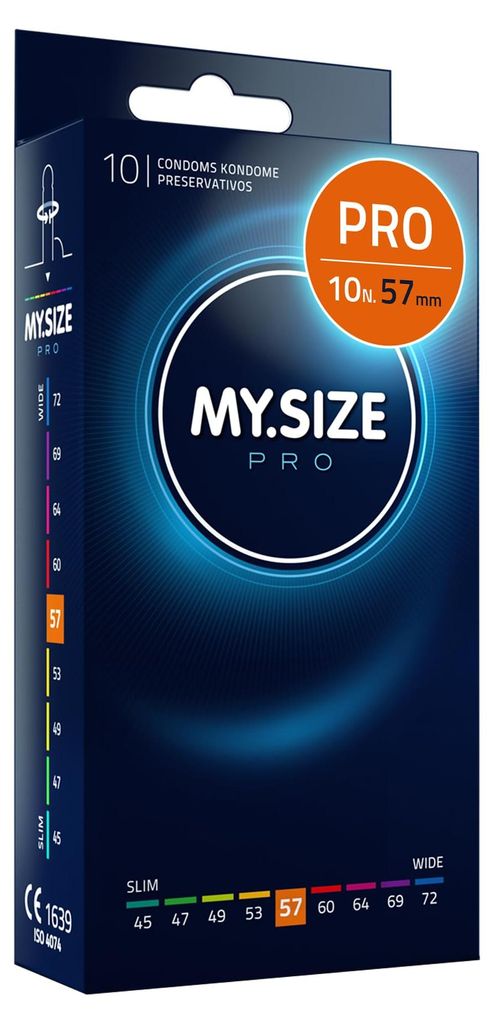 MY.SIZE PRO Preservativi Elite taglia 4, 57 mm, 10 Pezzi, Immagine del prodotto 