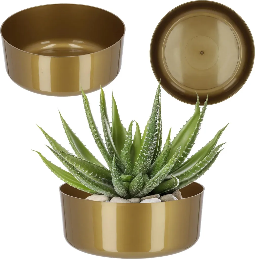 Cache-pot pour fleurs kaki foncé 23 cm - Pot de fleurs intérieur extérieur