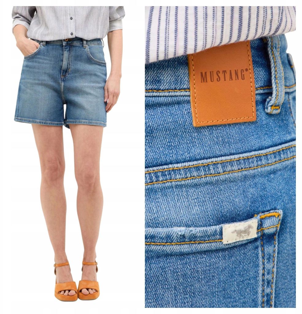 Mustang | Damskie szorty jeansowe "Charlotte", kolor Zdjęcie produktu 