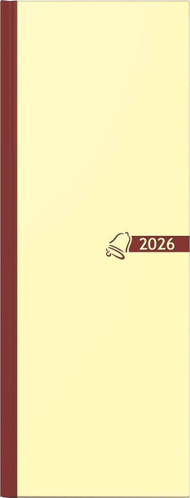Glocken Tischkalender "Tagebuch" 2026 beige