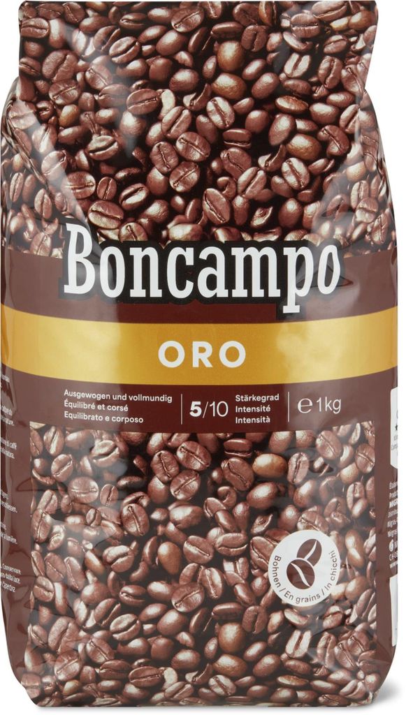 Boncampo Kaffee Oro, grains de café - 1 kg Image du produit 