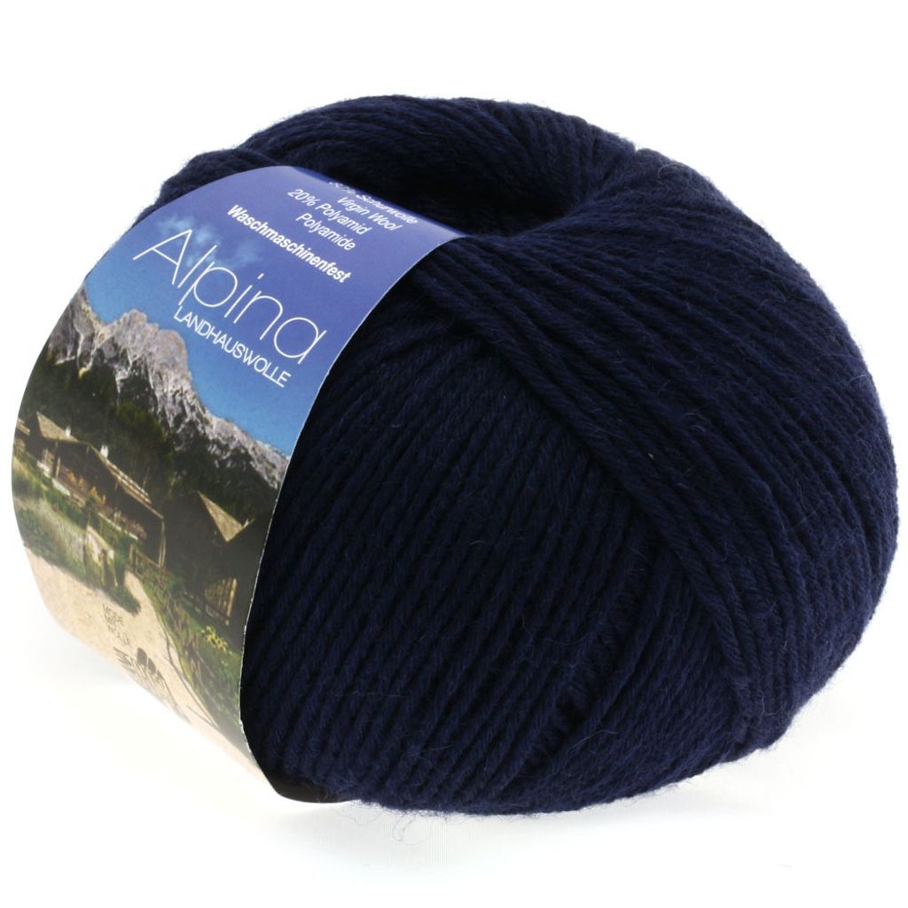 Lana Grossa - Alpina Landhauswolle 0008 nachtblau Produktbild 