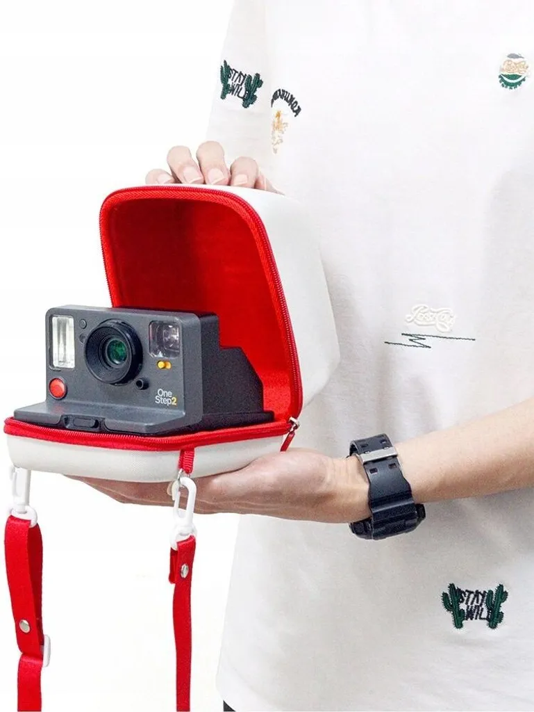 Custodia Ufficiale Polaroid Go – Protegge La Tua Fotocamera Con Stile, Colore Bianco E Moschettone Incluso