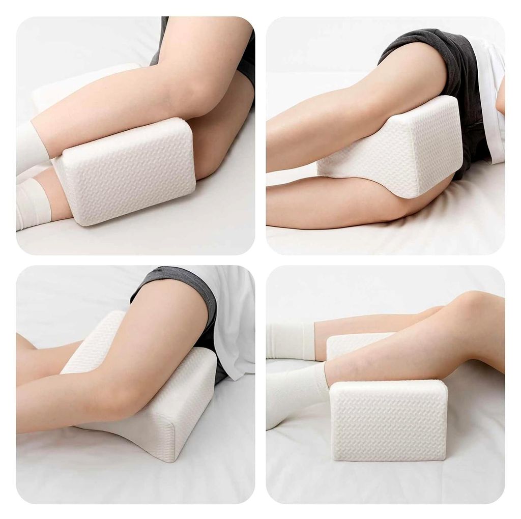Kniekissen 26x21x15 cm aus atmungsaktivem Polyester - geeignet für Wohn- und Schlafzimmer