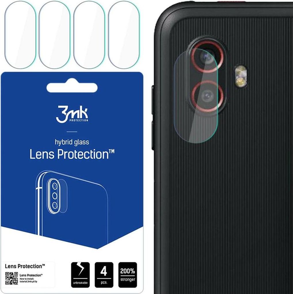 4 Verres de Protection 3mk pour Caméra Samsung Galaxy Image du produit 
