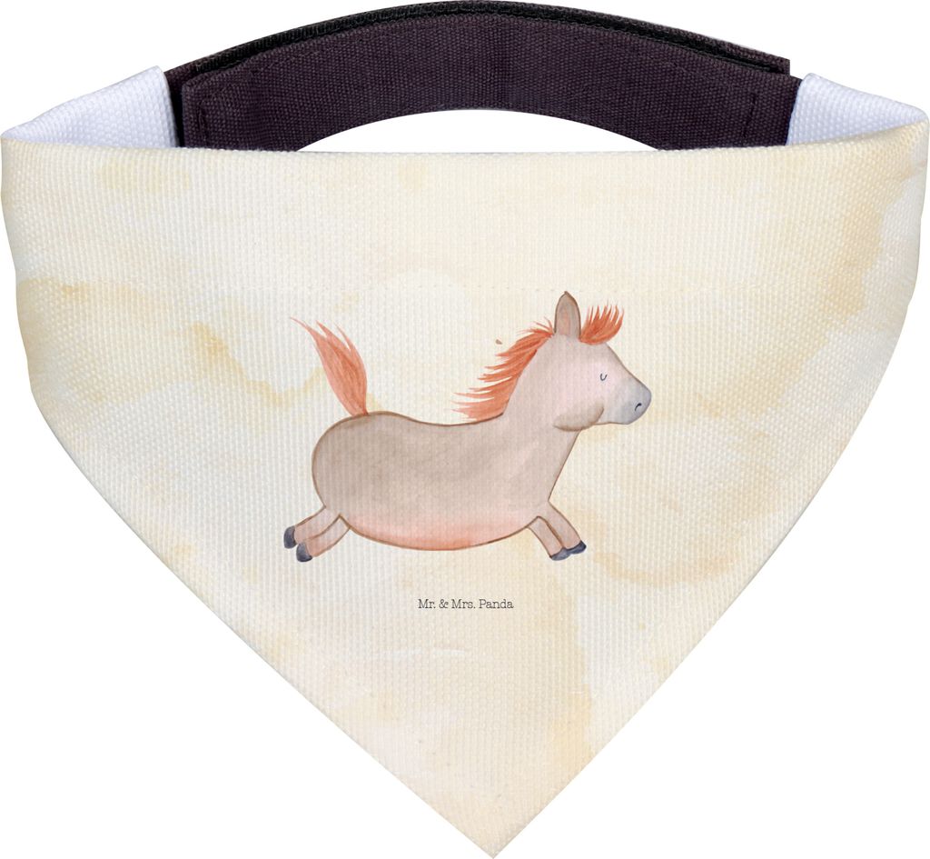 Mr. & Mrs. Panda Tuch Pferd Springen - Vintage - Geschenk, Hundehalstuch, Bauernhof, kleines Halstuch, Hunde, Reiten, Ausreiten, Stall, Hunde-Banda...