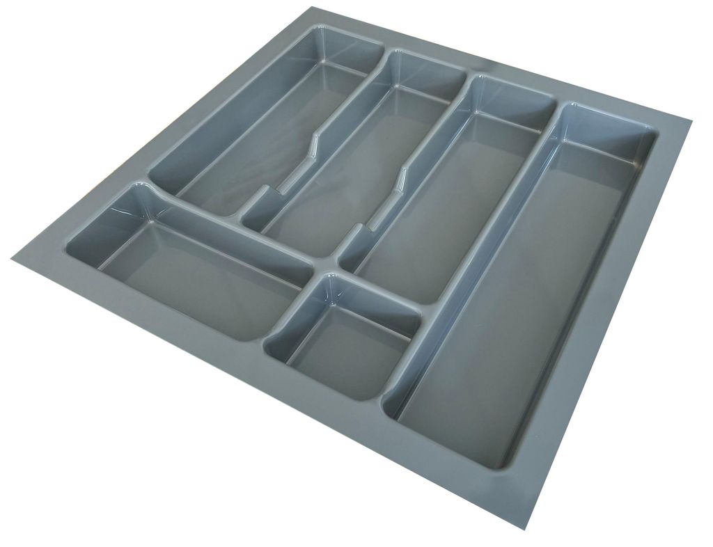 Besteckeinsatz Besteckkasten 50 cm Schubkasten grau Produktbild 