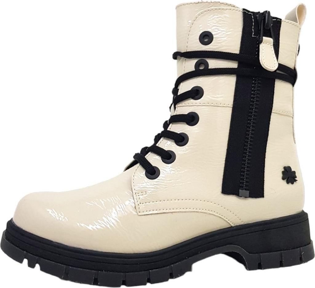 Marco Tozzi Damen Schnürstiefel in Weiß, Größe 39