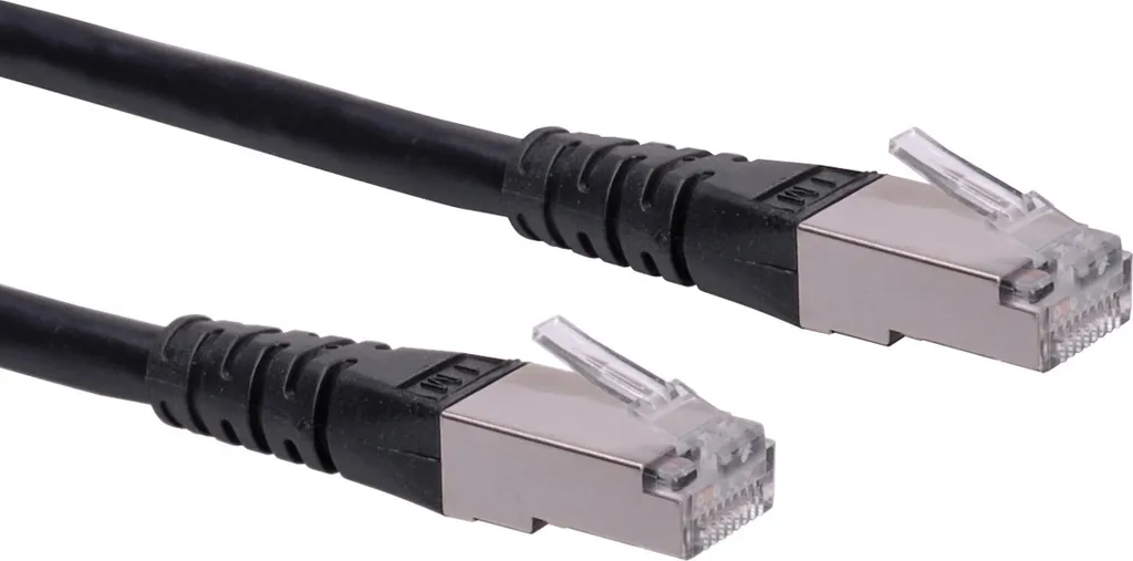 Cavo patch ROLINE S/FTP Cat6 50 cm nero