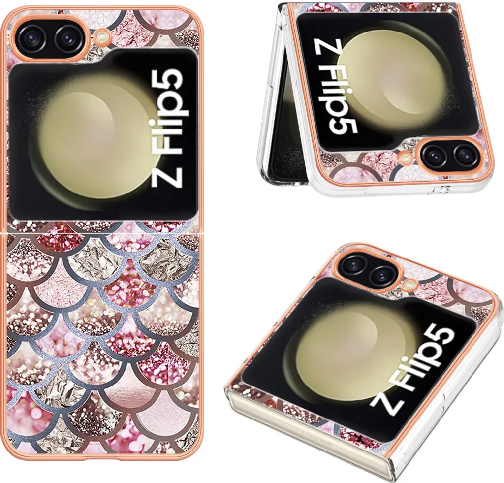 Cover Robusta Samsung Galaxy Z Flip 5 5G TPU Antiurto Caffè