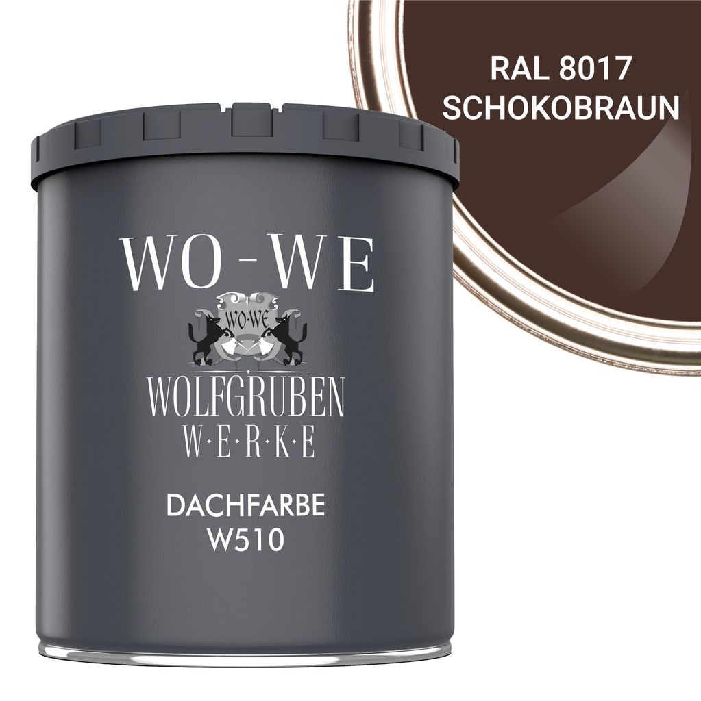 Dachfarbe Sockelfarbe Dachbeschichtung W510 Schokobraun RAL Produktbild 
