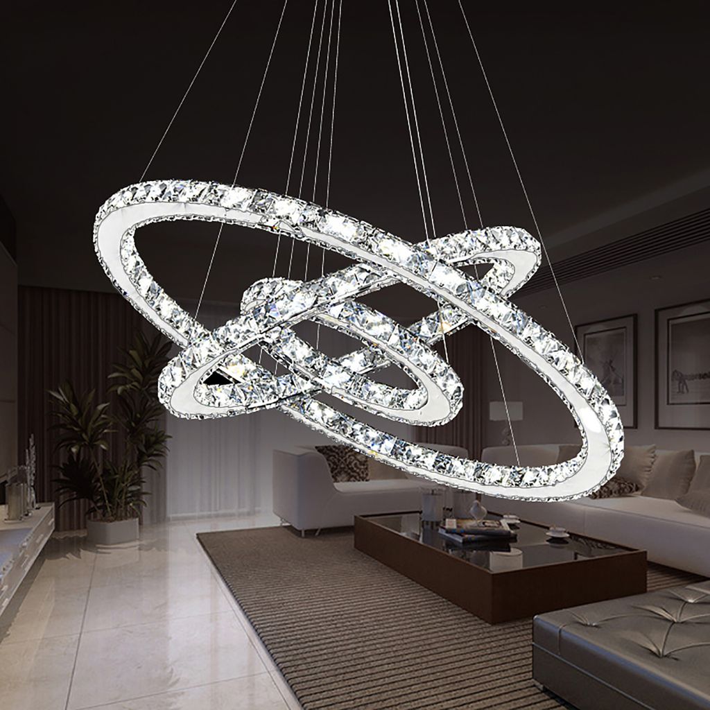 YARDIN 72W LED Moderne Kristall Kronleuchter Kaltweiß Produktbild 10