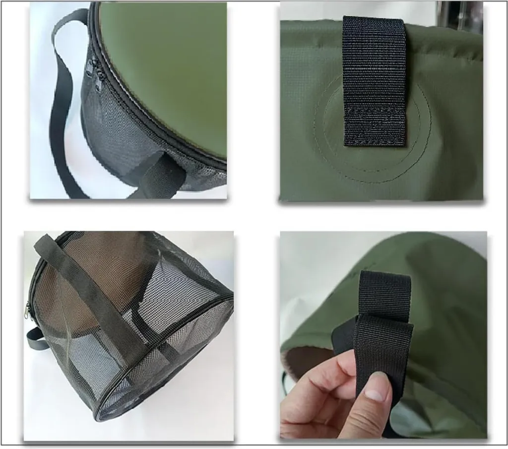 Seau de camping portable et pliant 20L - Récipient d'eau rétractable - 2