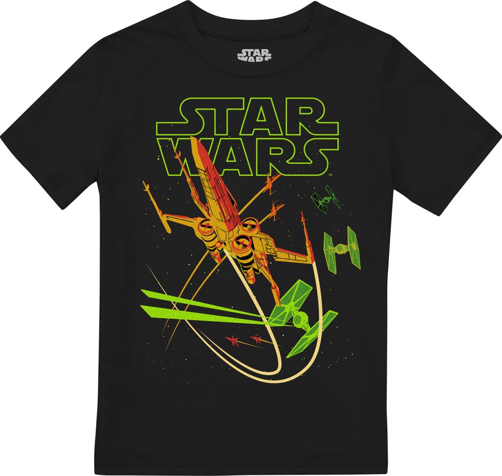 Star Wars - T-Shirt für Kinder TV2119 (128) (Schwarz) Produktbild 