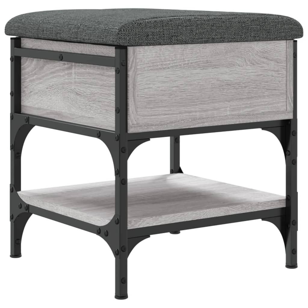 vidaXL Lavica na topánky sivá Sonoma 42x42x45 cm Materiál Obrázok produktu 