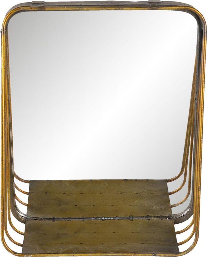 Clayre & Eef Mirror 26x32 cm Kov v barvě mědi Obrázek produktu 