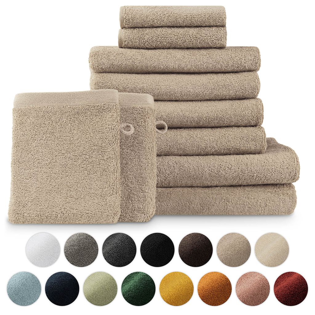 Blumtal Premium badstof handdoekenset met ophangoogjes - Productafbeelding 