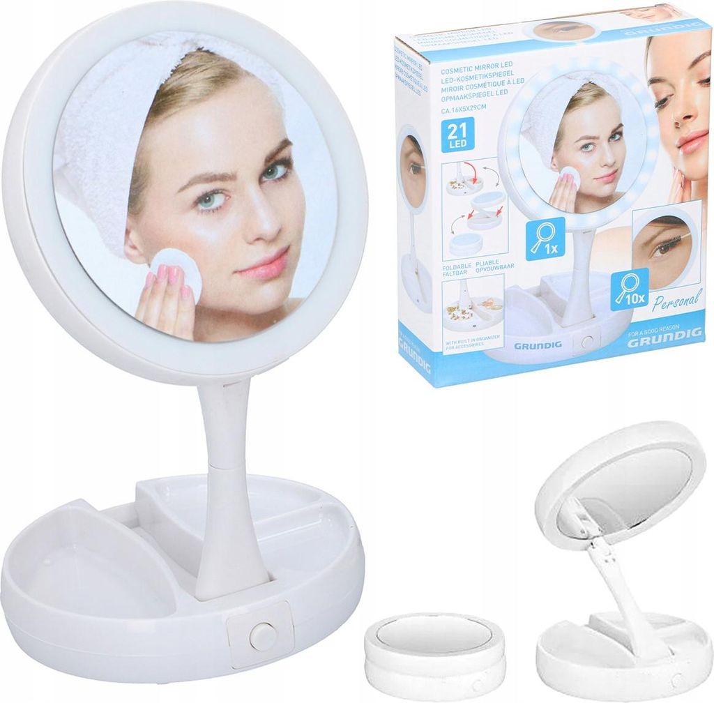 Grundig specchio per il trucco Illuminazione LED Spazio per Immagine del prodotto 
