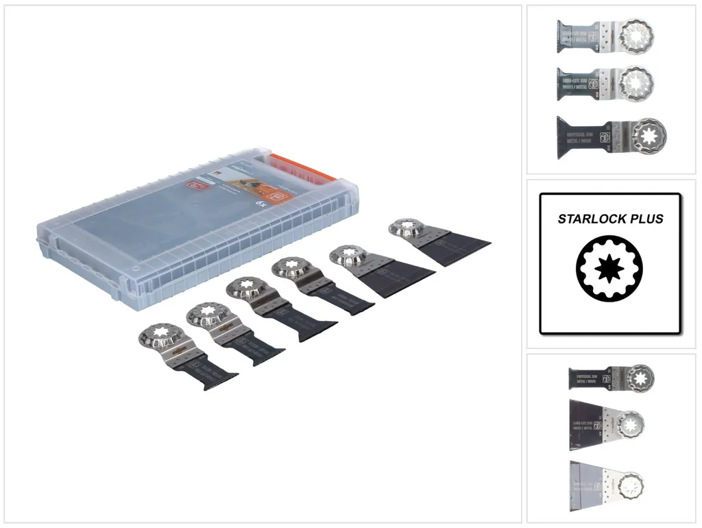 Set d'accessoires Fein Best of E-Cut Starlock pour Multi-Tool - 6 pièces