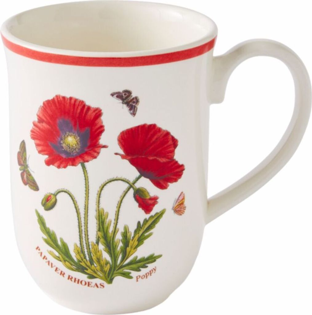 Portmeirion Keramik Tasse Botanic Garden Meadow Mohnblume