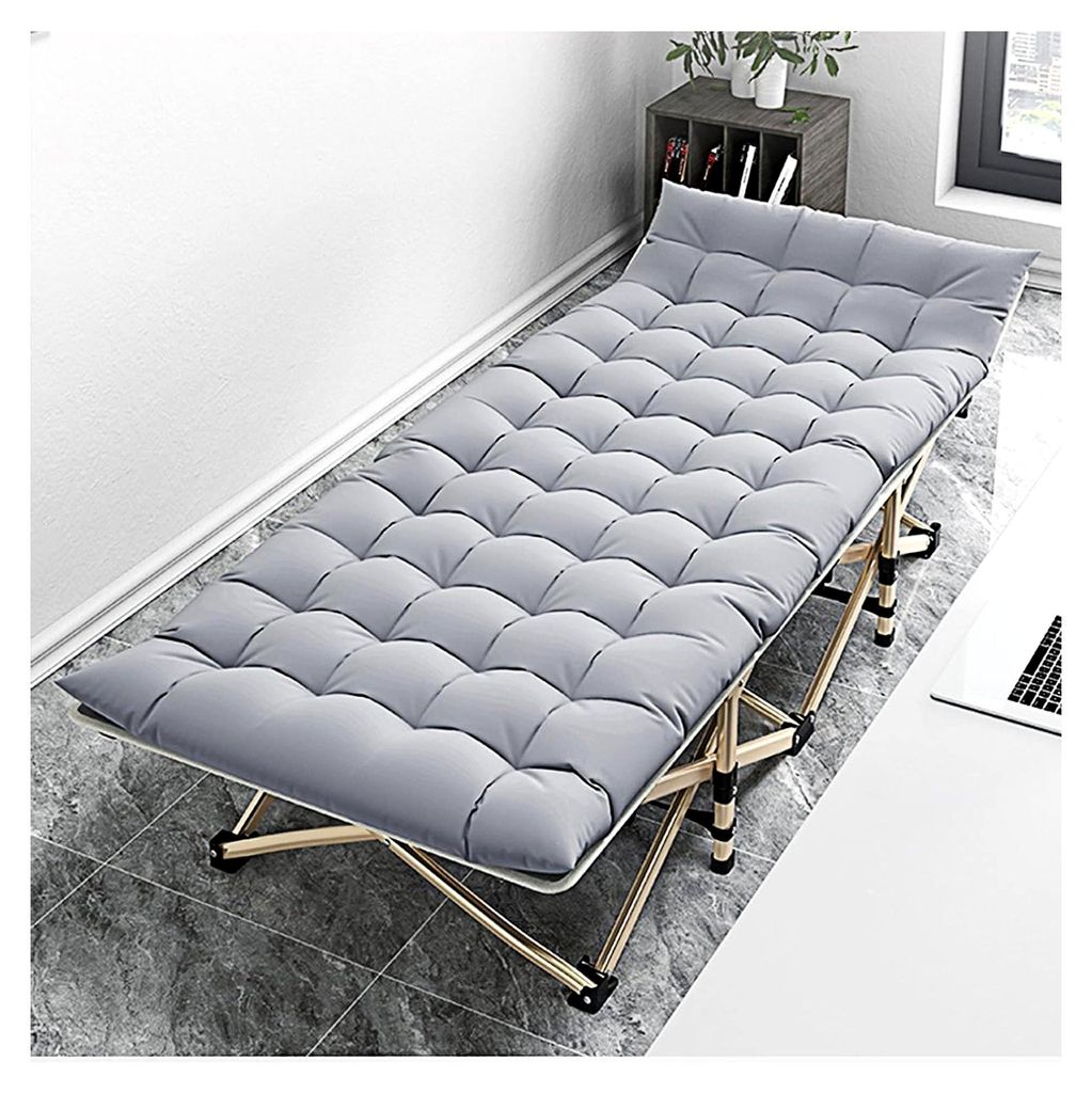 Klappbett, Schlafsessel Gästebett, 31 Zoll Extra Breites, Robustes Klappbett, Maximale Belastung 600 Pfund, Tragbares Campingbett für den Außenb...