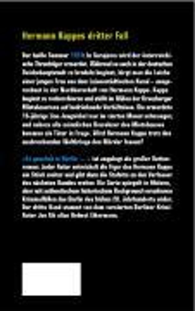 Es geschah in Berlin 1914: Ehrenmord