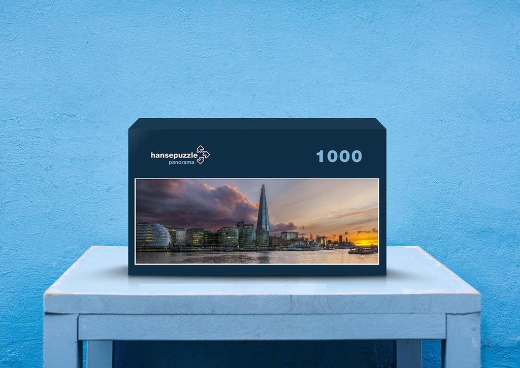 hansepuzzle 53160 - London Puzzle, 1050 Teile, Orte, 60,0 x 46,0cm mit hochwertiger Aufbewahrung, Kartonbox und wiederverschließbarem Beutel