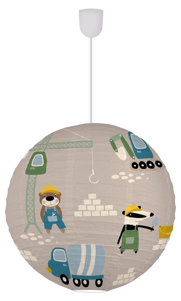 Lampe en papier, diamètre : 45 cm. Abat-jour de style Image du produit 