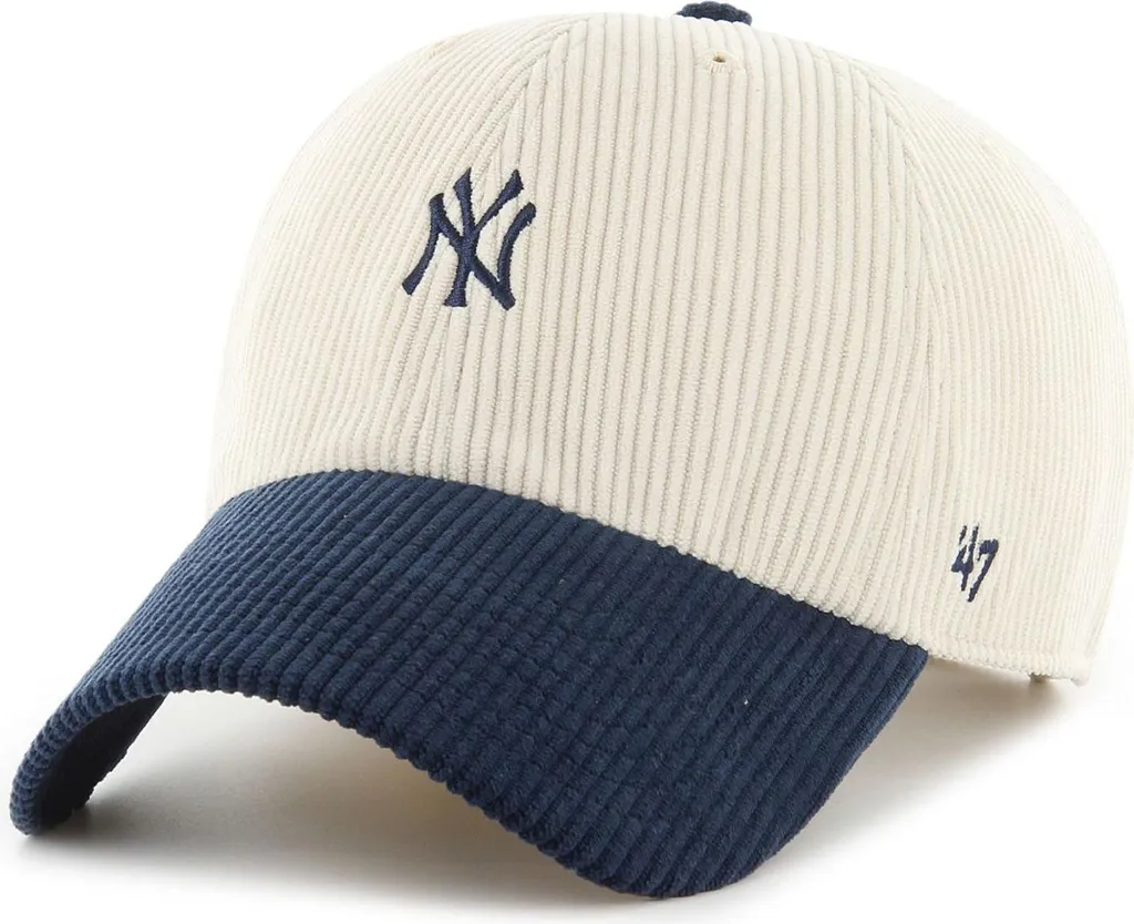 Berretto NY Yankees Corduroy Beige - '47 Clean Up Original MLB