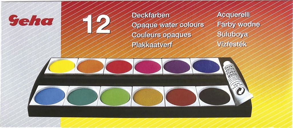 GEHA Farbkasten F250/12 +Deckw 10 Stück Verkaufseinheit Image du produit 