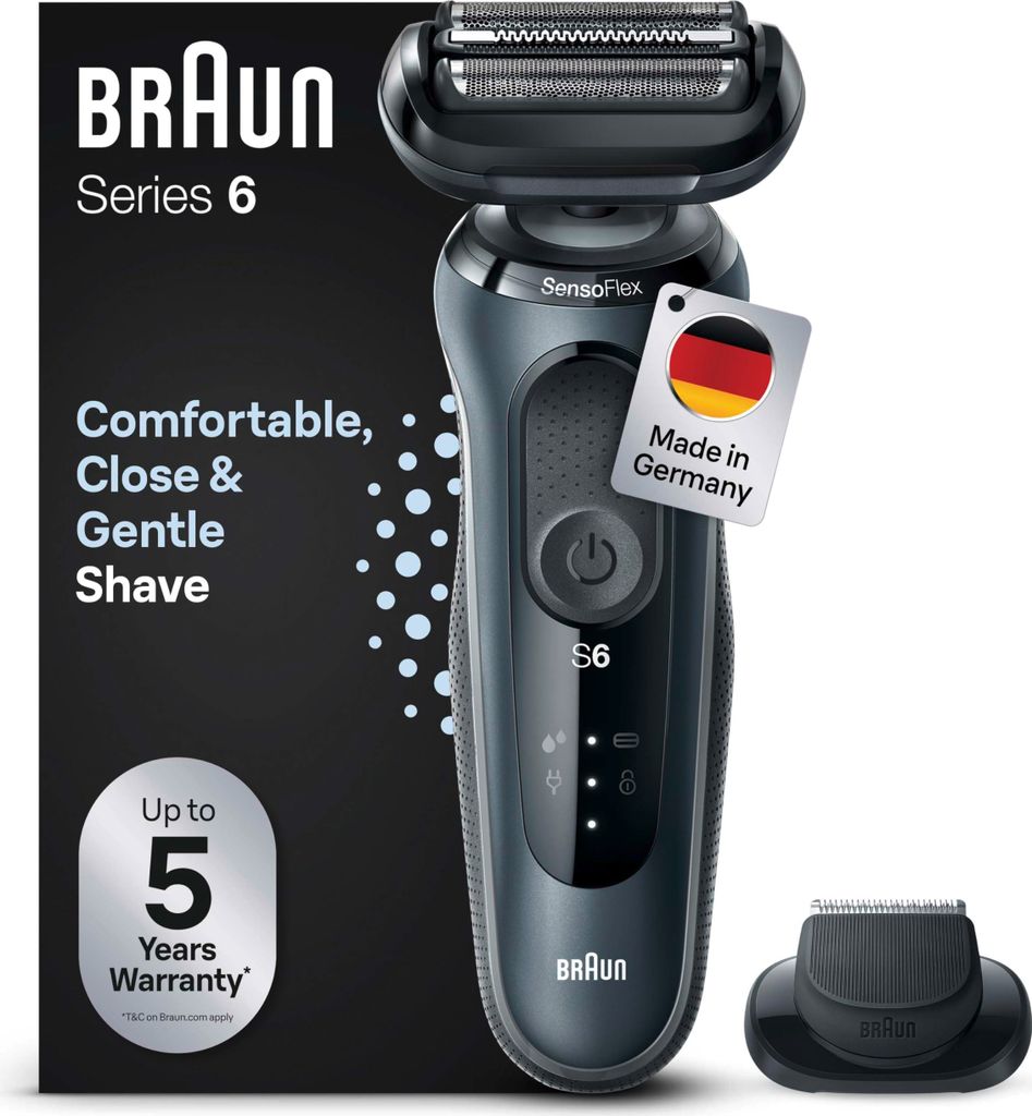 Braun Series 6 61-N1200s, Folienschaber, Schwarz, Produktbild 