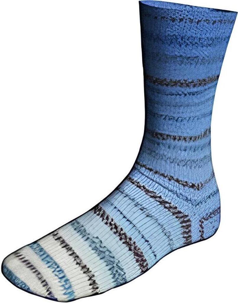 Lang Yarns - Twin Soxx 4-fach Watercolor 0461 blau