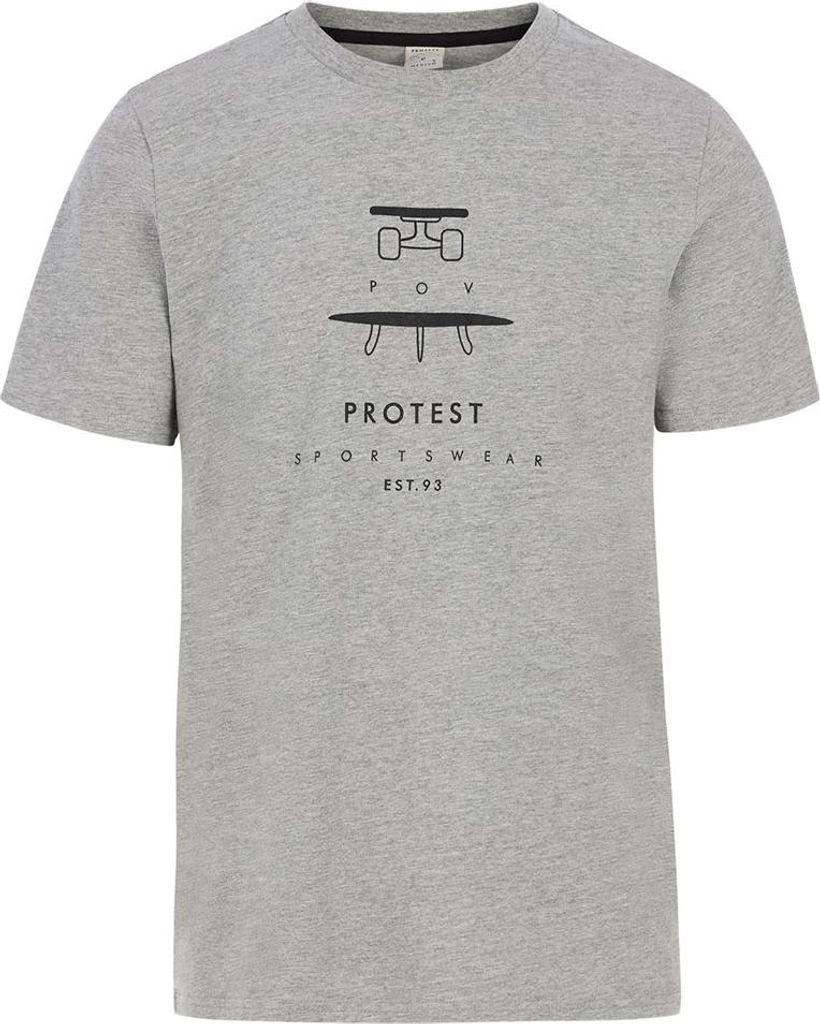 Protest Andros Kurzarm-t-shirt Grau XL Mann Grau XL