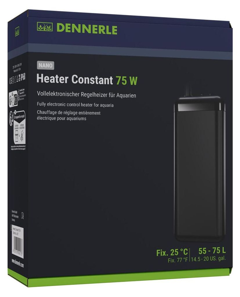 Dennerle 4017, Plastik, Czarny, 75 l, 55 l, -1 - 25 °C, 75 Zdjęcie produktu 