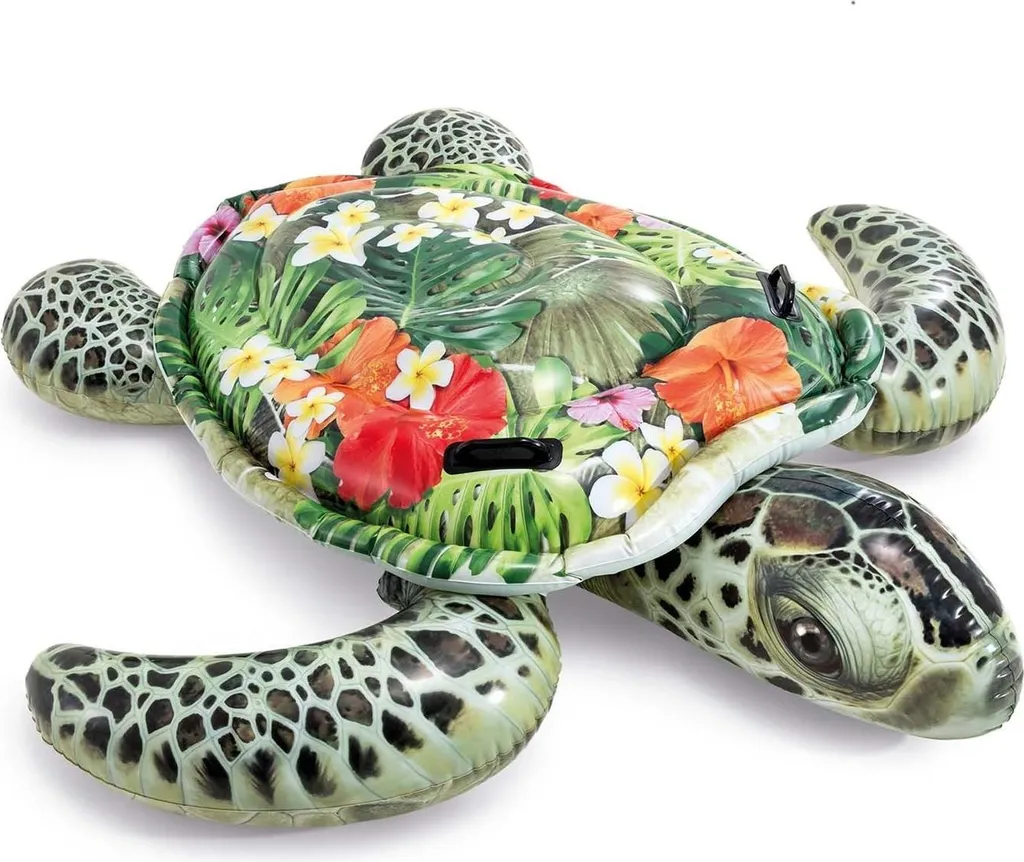 Tortue Marine Gonflable XL Intex 191x170cm avec Poignées de Sécurité