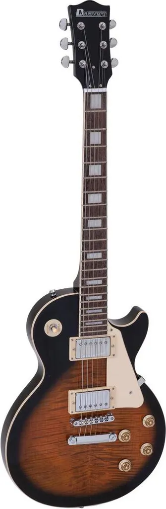 Guitare électrique LP-700 DIMAVERY : un look premium flammé à prix abordable