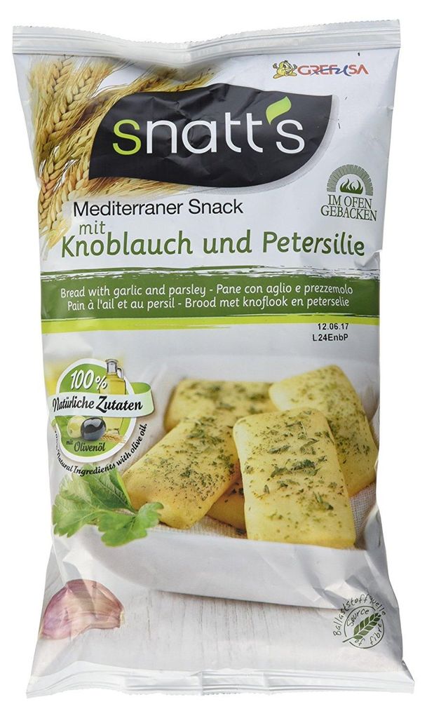 Snatts Śródziemnomorska przekąska z czosnkiem i pietruszką Zdjęcie produktu 