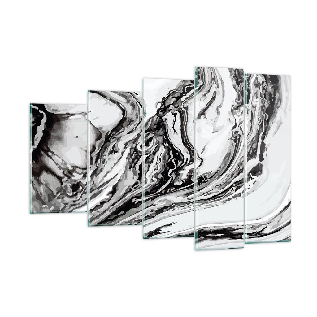 Bilder auf glas - Abstraktion modern - 150x100cm - Glasbilder - Wandbilder - Kunstdruck - zum Aufhängen bereit - Wanddekoration aus Glas - Glas Bi...